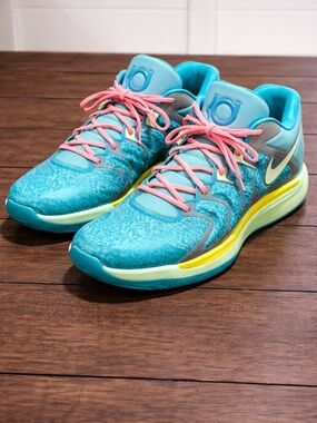 Nike KD Trey 5 X Teal Pink Volt Size 14.5 Basketball Shoes Mens Rare Sneakers